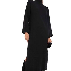 Tuckernuck - Pomander Place Black Turtleneck Maxi Dress